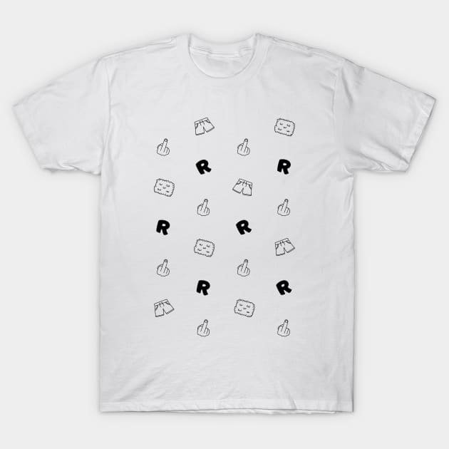 Shorts & Hedgies R Fucked - Plain Black T-Shirt by Shinsen Merch